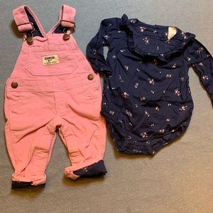 Little Girls Overall Set